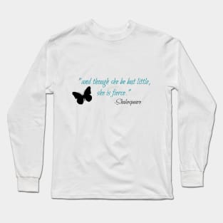 Shakespeare Quote - teal Long Sleeve T-Shirt